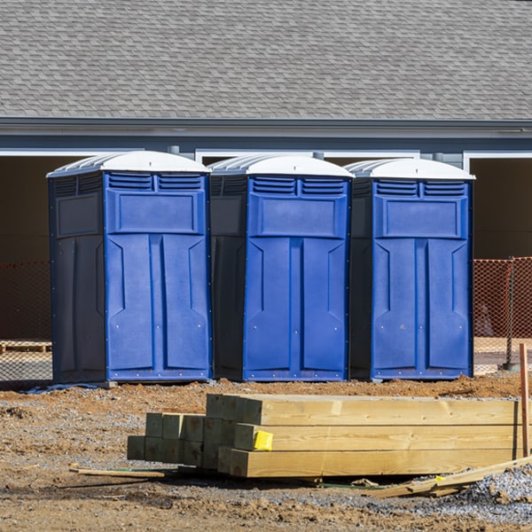 what is the maximum capacity for a single porta potty in McDonald NC